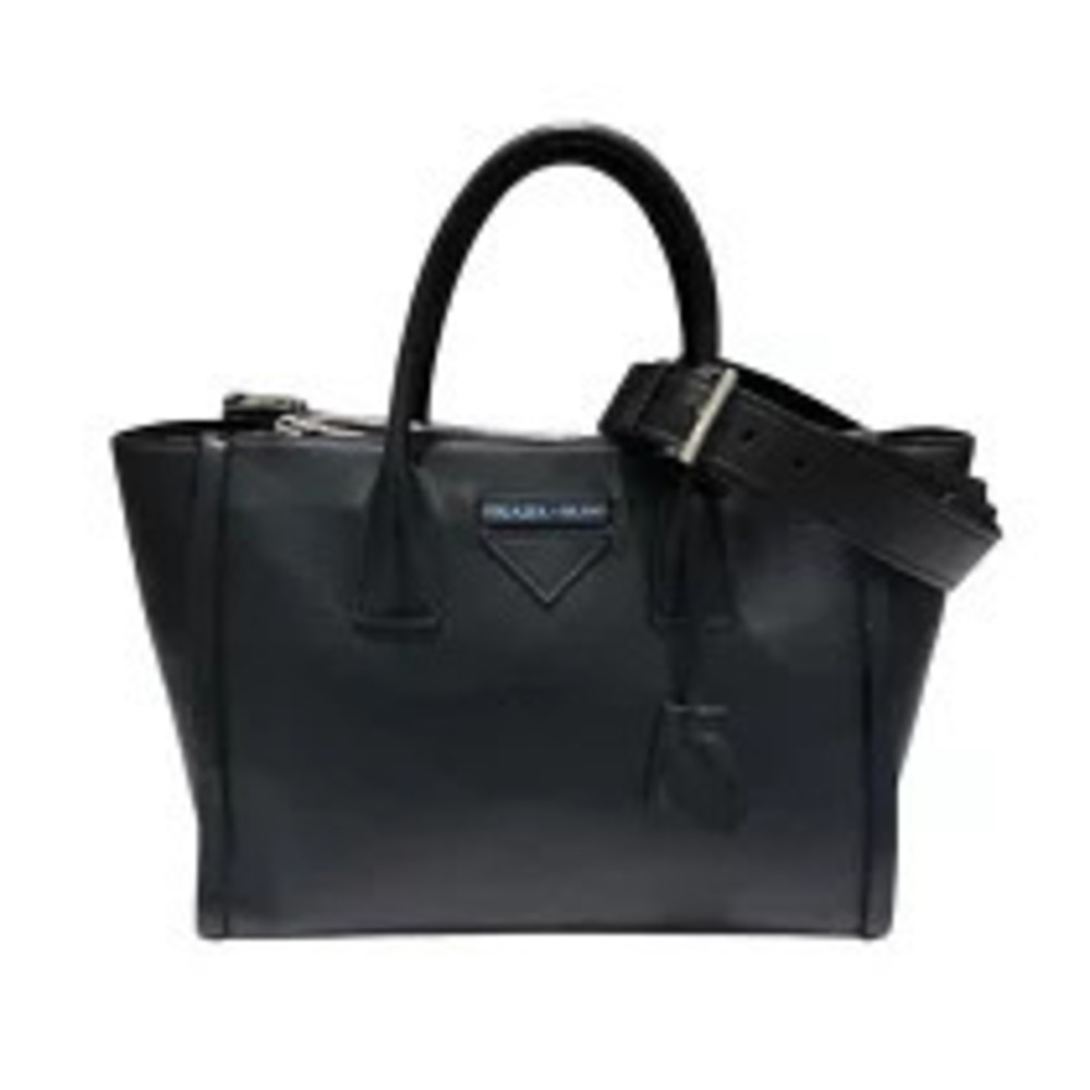 Prada Foncept handbag Black Leather shoulder bag